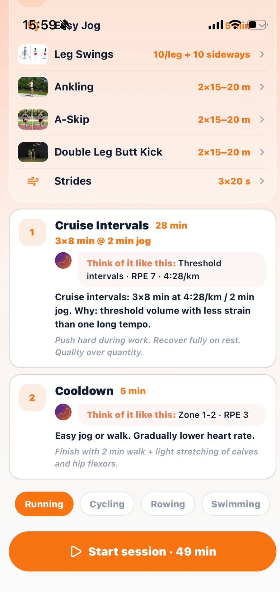 GoMotion app — the session, and the verdict after it